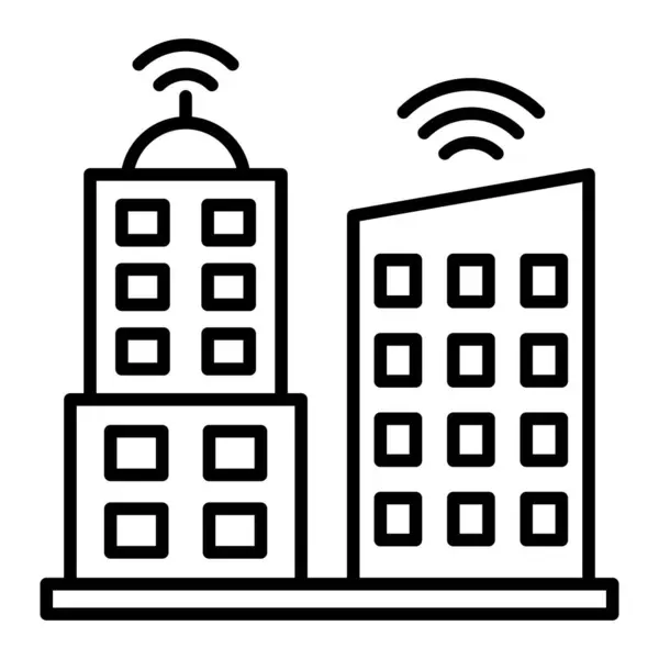 Akıllı Şehir vektör simgesi. Yazdırma, mobil ve web uygulamaları için kullanılabilir.