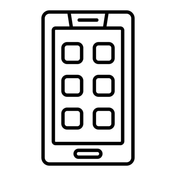 Ikona Vektoru Chytrého Telefonu Lze Použít Pro Tisk Mobilní Webové — Stockový vektor