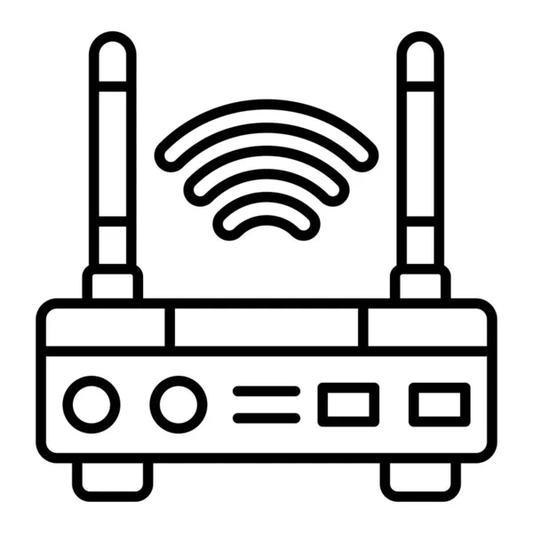 Ícone Vetorial Roteador Wifi Pode Ser Usado Para Impressão Aplicações — Vetor de Stock
