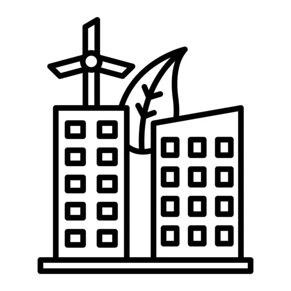 Green City Vektorsymbol Einsetzbar Für Druck Mobile Anwendungen Und Web — Stockvektor