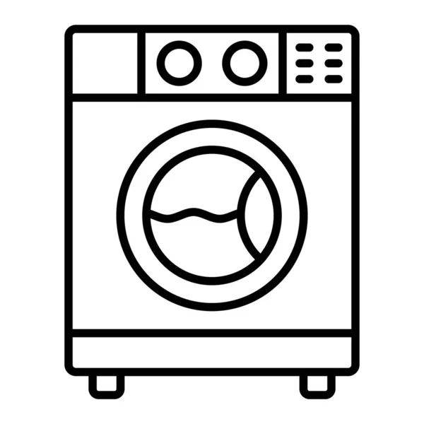 Washing Machine Vector Icon Can Used Printing Mobile Web Applications — Stock Vector