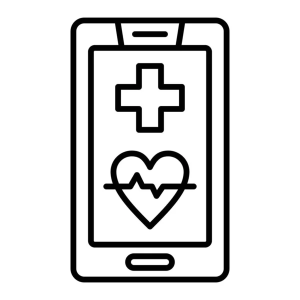 Medical App Vektorsymbol Einsetzbar Für Druck Mobile Anwendungen Und Web — Stockvektor