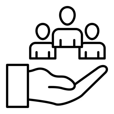 İnsan Kaynakları vektör simgesi. Yazdırma, mobil ve web uygulamaları için kullanılabilir.