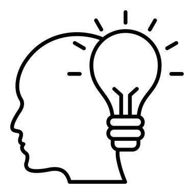 Yenilikçi vektör simgesi. Yazdırma, mobil ve web uygulamaları için kullanılabilir.