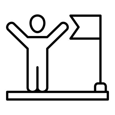 Başarı vektör simgesi. Yazdırma, mobil ve web uygulamaları için kullanılabilir.