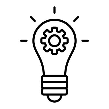 Fikir vektör simgesi. Yazdırma, mobil ve web uygulamaları için kullanılabilir.