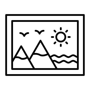 Vektör simgesi boyanıyor. Yazdırma, mobil ve web uygulamaları için kullanılabilir.