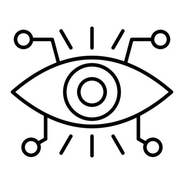 Vizyon vektör simgesi. Yazdırma, mobil ve web uygulamaları için kullanılabilir.