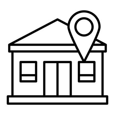 Konum vektör simgesi. Yazdırma, mobil ve web uygulamaları için kullanılabilir.