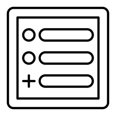 Menü vektör simgesi. Yazdırma, mobil ve web uygulamaları için kullanılabilir.