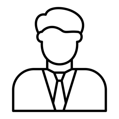 Muhasebeci vektör simgesi. Yazdırma, mobil ve web uygulamaları için kullanılabilir.