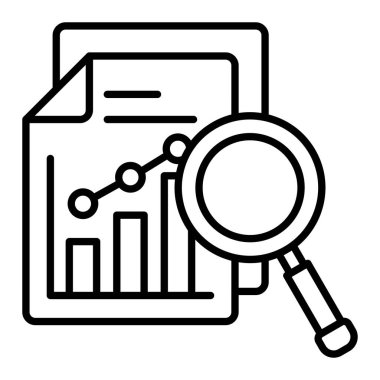 Veri Analizi Vektör Simgesi. Yazdırma, mobil ve web uygulamaları için kullanılabilir.