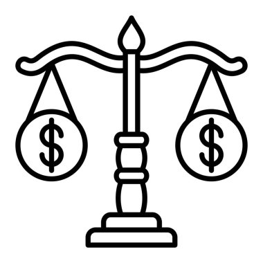 Denge vektör simgesi. Yazdırma, mobil ve web uygulamaları için kullanılabilir.