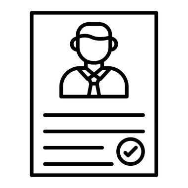 Vektör simgesini işe al. Yazdırma, mobil ve web uygulamaları için kullanılabilir.