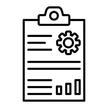 Proje Planı vektör simgesi. Yazdırma, mobil ve web uygulamaları için kullanılabilir.