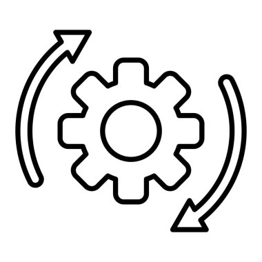 Döngü vektör simgesi. Yazdırma, mobil ve web uygulamaları için kullanılabilir.
