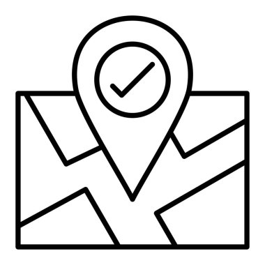 Konum vektör simgesini düzelt. Yazdırma, mobil ve web uygulamaları için kullanılabilir.