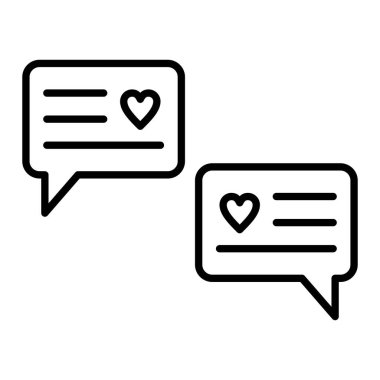 Mesaj vektör simgesi. Yazdırma, mobil ve web uygulamaları için kullanılabilir.