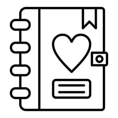 Günlük vektör simgesi. Yazdırma, mobil ve web uygulamaları için kullanılabilir.