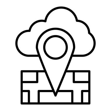 Konum vektör simgesi. Yazdırma, mobil ve web uygulamaları için kullanılabilir.