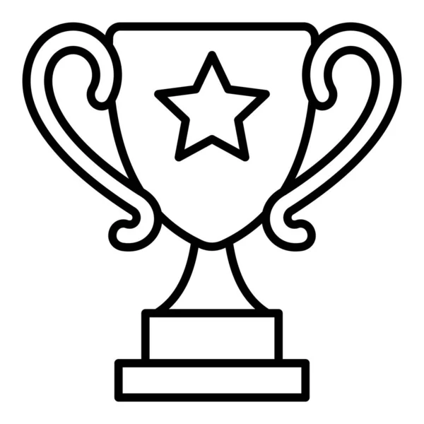Trophy Vektor Ikon Kan Användas För Utskrifter Mobiler Och Webbapplikationer — Stock vektor
