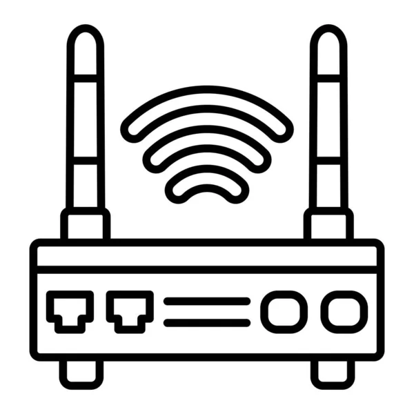 Icône Vectorielle Wifi Routeur Peut Être Utilisé Pour Impression Les — Image vectorielle