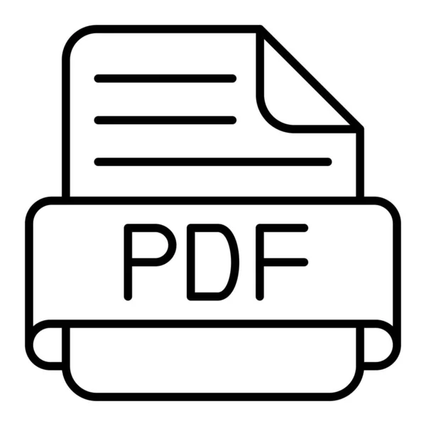 Ícone Vetorial Pdf Pode Ser Usado Para Impressão Aplicações Móveis — Vetor de Stock
