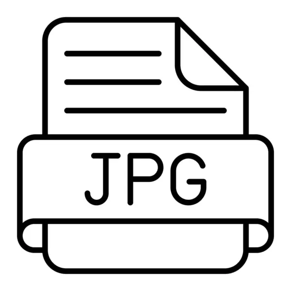 Ícone Vetorial Jpg Pode Ser Usado Para Impressão Aplicações Móveis — Vetor de Stock