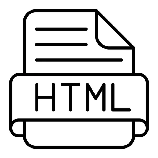 Εικονίδιο Διανύσματος Html Μπορεί Χρησιμοποιηθεί Για Εκτυπώσεις Mobile Και Web — Διανυσματικό Αρχείο