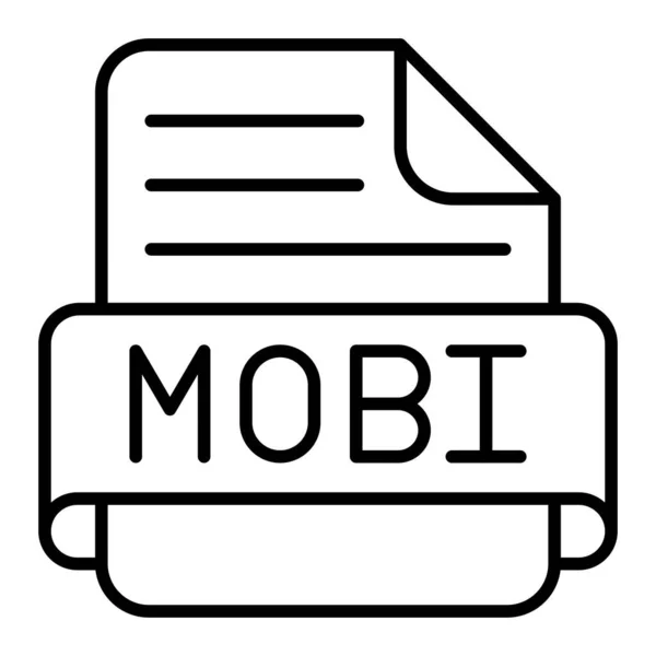 Mobi Vektor Ikon Nyomdai Mobil Webes Alkalmazásokhoz Használható — Stock Vector