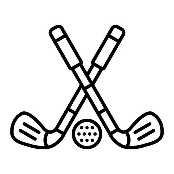 Golf Stick Vector Icon Can Used Printing Mobile Web Applications — Stock Vector