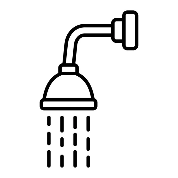 淋浴头矢量图标 可用于打印 移动和网络应用 — 图库矢量图片