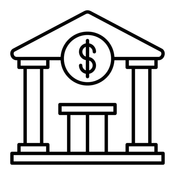 Εικονίδιο Φορέα Τράπεζας Μπορεί Χρησιμοποιηθεί Για Εκτυπώσεις Mobile Και Web — Διανυσματικό Αρχείο
