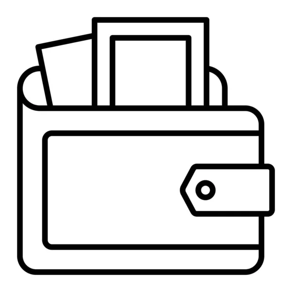 Plånbok Vektor Ikon Kan Användas För Utskrifter Mobiler Och Webbapplikationer — Stock vektor