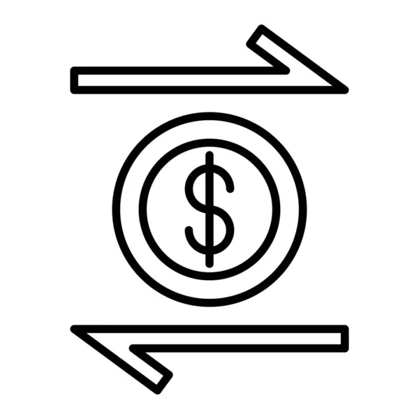 Ícone Vetor Transferência Dinheiro Pode Ser Usado Para Impressão Aplicações — Vetor de Stock
