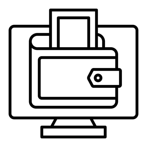 Digital Wallet Icono Vectorial Puede Utilizar Para Aplicaciones Impresión Móviles — Vector de stock