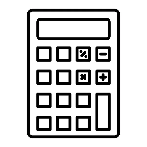 Icône Vectorielle Calculatrice Peut Être Utilisé Pour Impression Les Applications — Image vectorielle