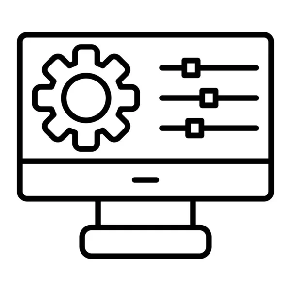 Ícone Vetor Configuração Pode Ser Usado Para Impressão Aplicações Móveis —  Vetores de Stock