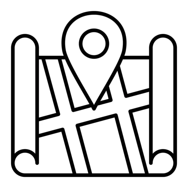 Значок Вектора Местоположения Pin Использоваться Печати Мобильных Веб Приложений — стоковый вектор