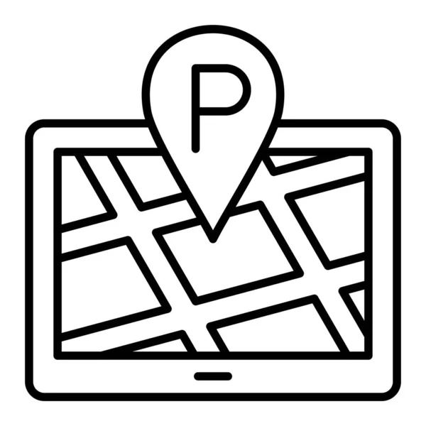 停车位置矢量图标 可用于打印 移动和网络应用 — 图库矢量图片