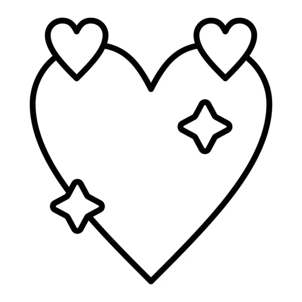 Εικονίδιο Φορέα Καρδιάς Μπορεί Χρησιμοποιηθεί Για Εκτυπώσεις Mobile Και Web — Διανυσματικό Αρχείο