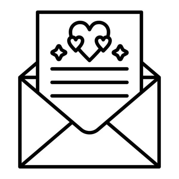 Love Envelope Vector Icon 모바일 애플리케이션에 수있습니다 — 스톡 벡터
