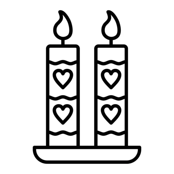 Candle Vector Icon Can Used Printing Mobile Web Applications — Stock Vector