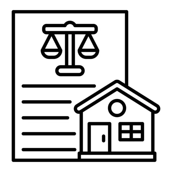 Property Law Vector Icon Can Used Printing Mobile Web Applications — Stock Vector