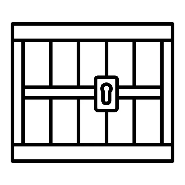 Значок Тюремного Вектора Использоваться Печати Мобильных Веб Приложений — стоковый вектор