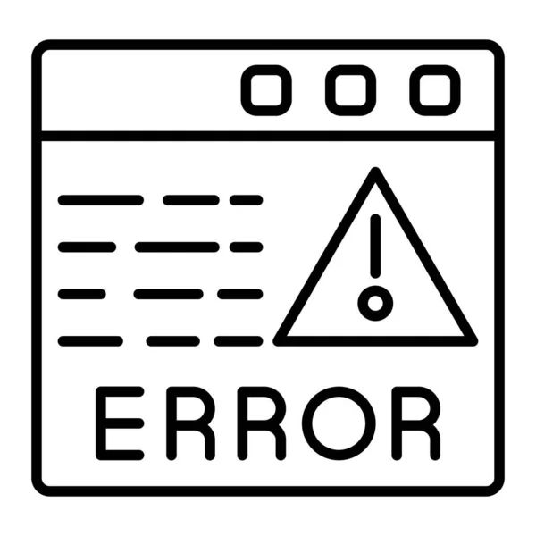 Ícone Vetorial Erro Pode Ser Usado Para Impressão Aplicações Móveis — Vetor de Stock