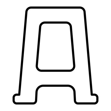 Plastik dışkı vektör simgesi. Yazdırma, mobil ve web uygulamaları için kullanılabilir.