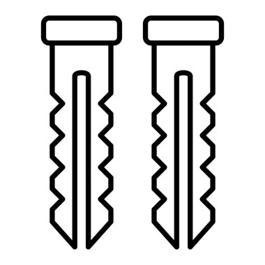 Duvar tıkacı vektör simgesi. Yazdırma, mobil ve web uygulamaları için kullanılabilir.