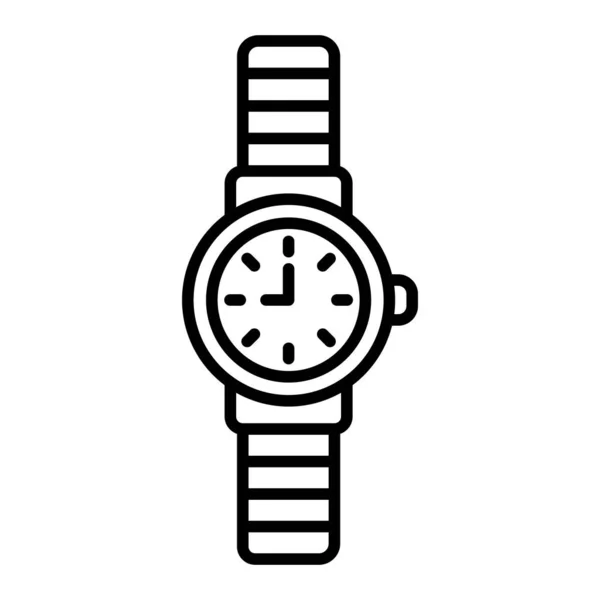 Значок Вектора Наручных Часов Использоваться Печати Мобильных Веб Приложений — стоковый вектор