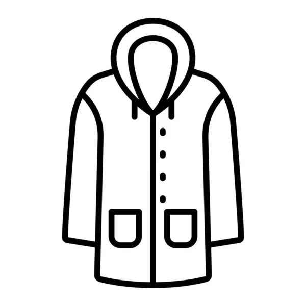 Raincoat Vector Icon Can Used Printing Mobile Web Applications — Stock Vector